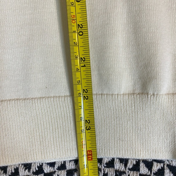 Opening Ceremony Cream Sweater with Faux Fur Cuffs Open Back Detail Cotton S/M - Picture 11 of 11